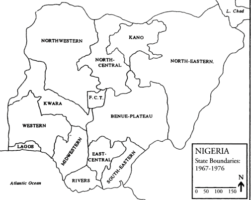 Source : FALOLA T, Violence in Nigeria : The Crisis of Religious Politics and Secular Ideologies, Rochester, University of Rochester Press, 1998, p. xii.